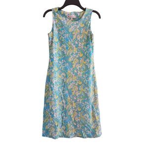 Jude Connally "Beth" Sleeveless Dress in the Captiva Paisley pattern size xs